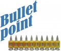 Усиленные кованные дюбель-гвозди CN Bullet-Point 19